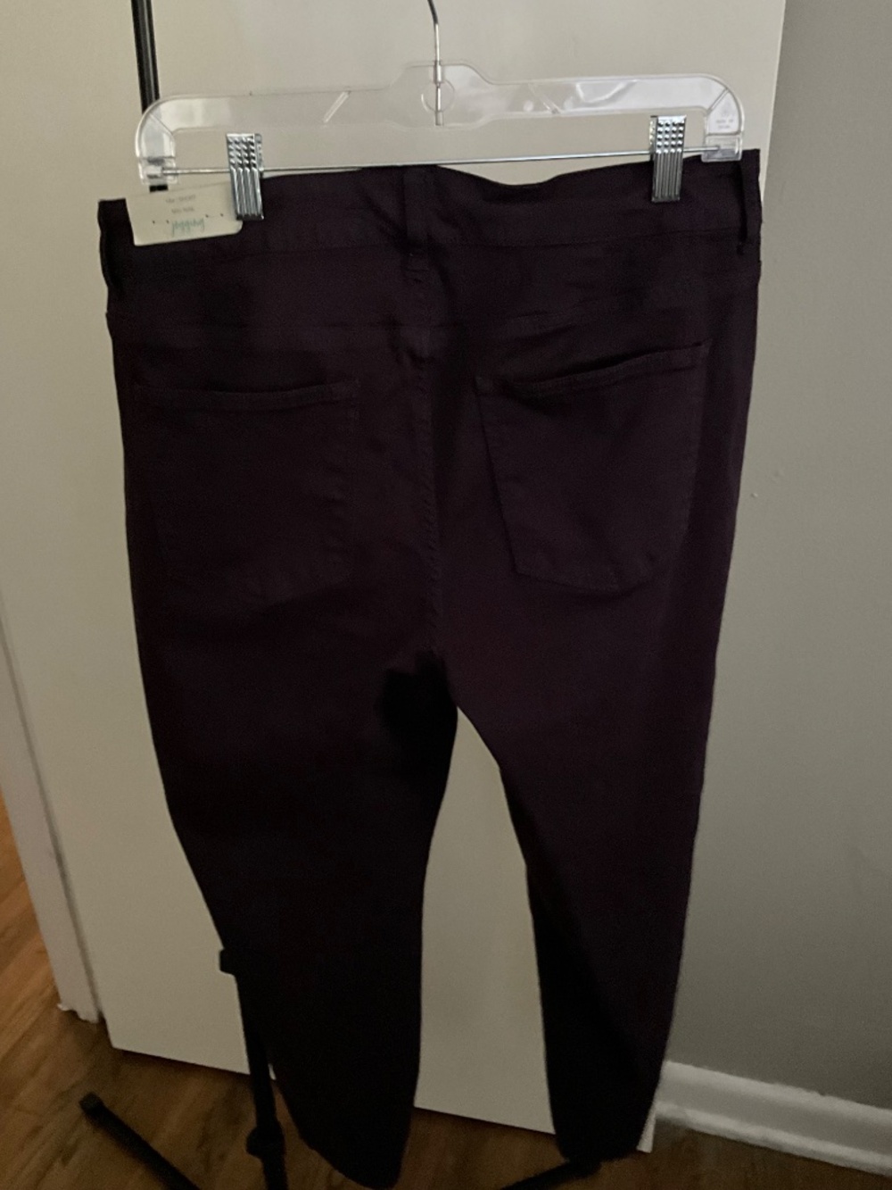 Maurices Black Mid Rise Denim Flex Jeggings Size 16W Short - Picture 3 of 5